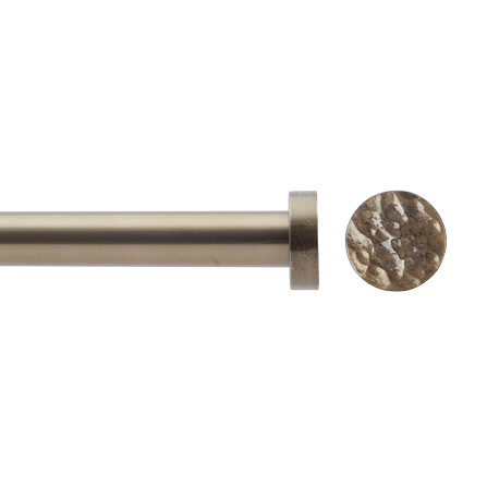 hammered disc finial