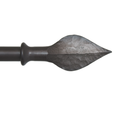 hammered spear finial