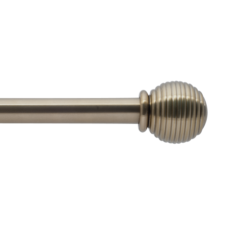 ribbed ball & Collar finial