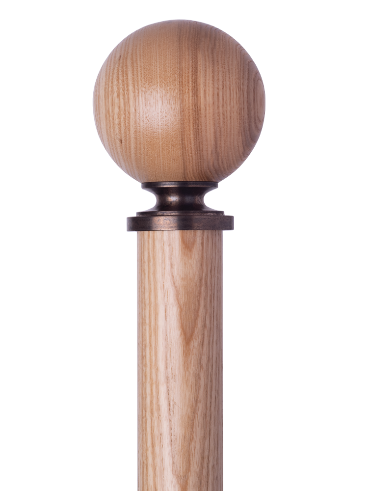 wooden ball finial