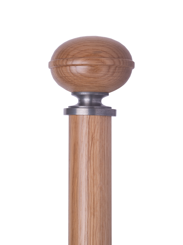 wooden squat ball finial