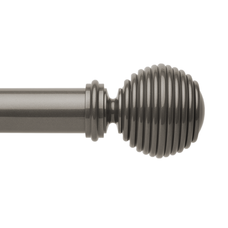 ribbed globe finial